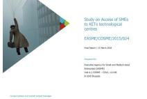 Study on Access of SMEs to KETs technological centres